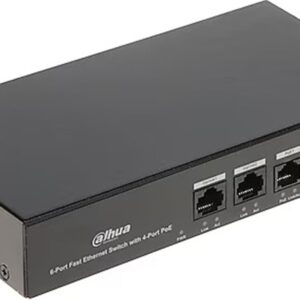 سويتش شبكي 6 منفذ PoE Dahua - DH-PFS3006-4ET-36